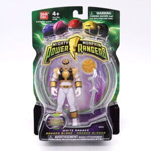 Power Up White Ranger 4" Figure Mighty Morphin Power Rangers Bandai 2010